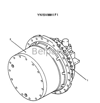 Bộ phận máy xúc Sk200-6e Truyền động cuối cùng bằng thủy lực cho Kobelco YN15V00011F1 YN15V00011F3 YN15V00011F4