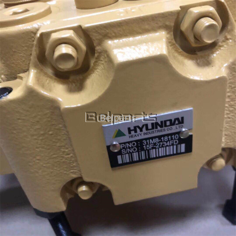 Máy đào thủy lực R55-7 R60-7 van điều khiển chính cho Hyundai 31M8-19121 31M8-10110 31M8-10120