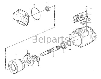 VOE 15043827 Belparts Excavator Electronic Control Valve A35E A40E EW160D L110G MT2000 SD115 Cho xe tải đổ rác