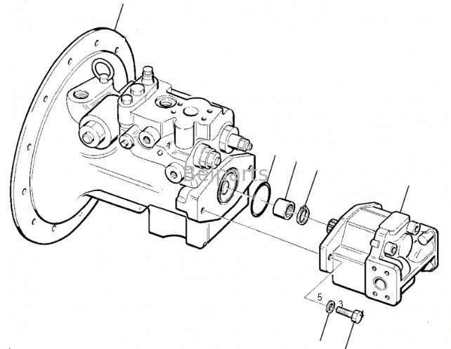Máy đào bơm thủy lực PC75-1 PC75R-2 Bơm chính 708-1W-01310 Cho Komatsu