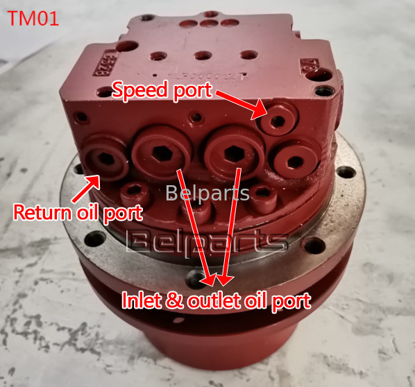 Các bộ phận chuông U15-3 KX41.2 KX41.2V KX36.3 K008 Máy đào Động cơ thủy lực Kubota15 SK1.5 Cho TM01