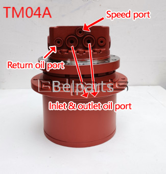 Belparts Final Drive PC40-6 PC30 PC35 PC40-7 Komatsu Excavator Động cơ thủy lực cho TM04A