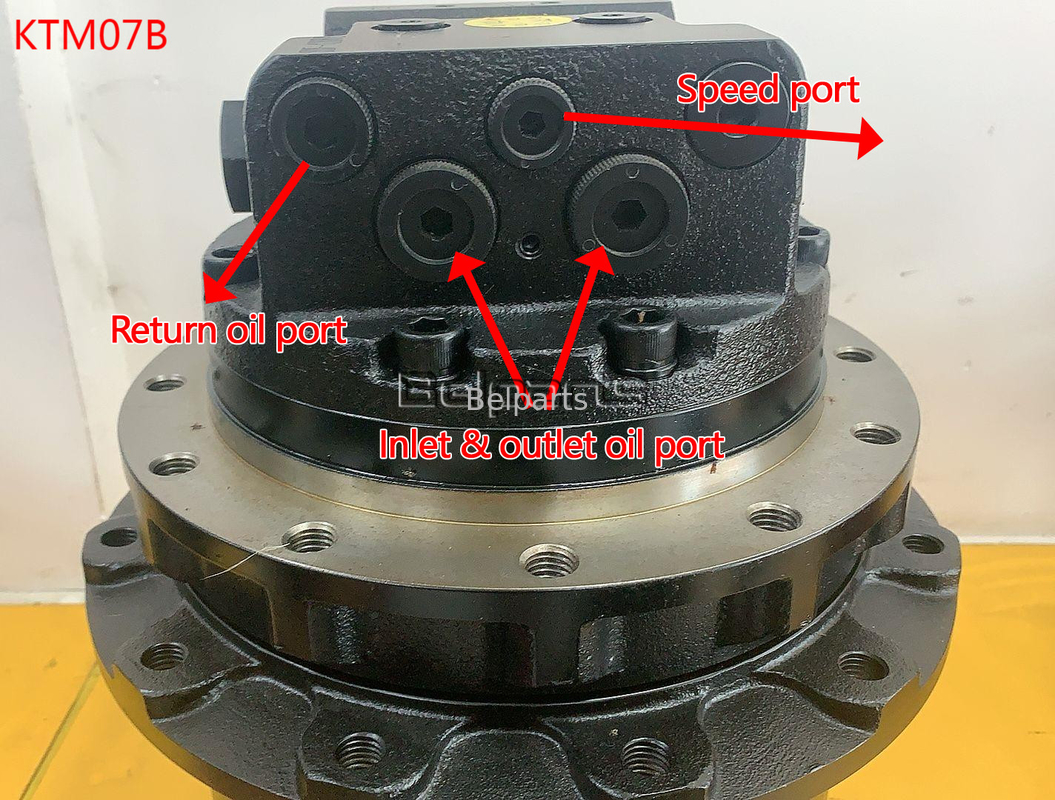 Belparts Travel Motor Assy TM07B R60 DH55 R55-9 31M8-40010 Đối với các bộ phận máy đào