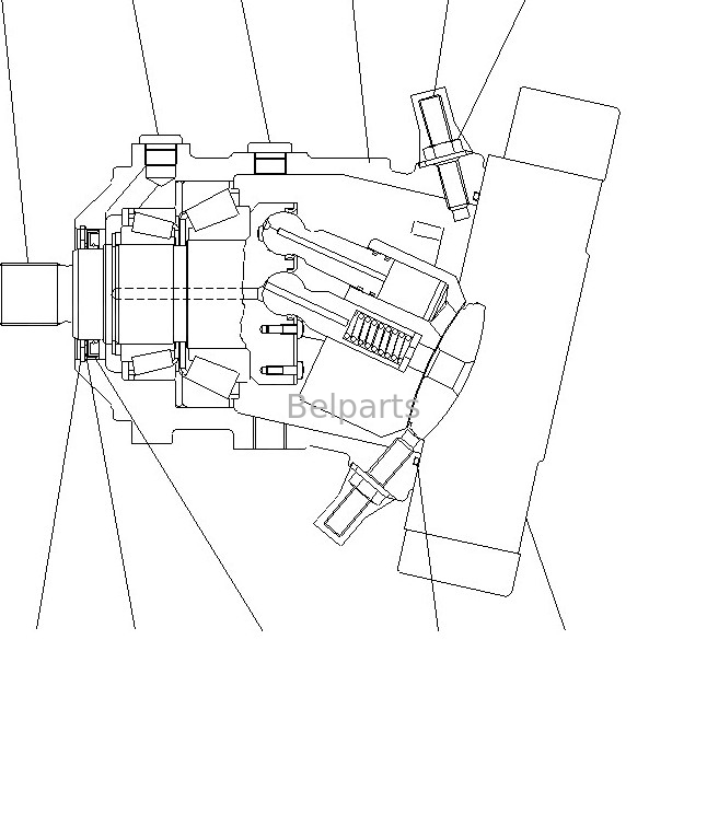 Komatsu Excavator Travel Motor 416-18-31701 WA150-5 Final Drive Wheel Loaders Thị trường phụ