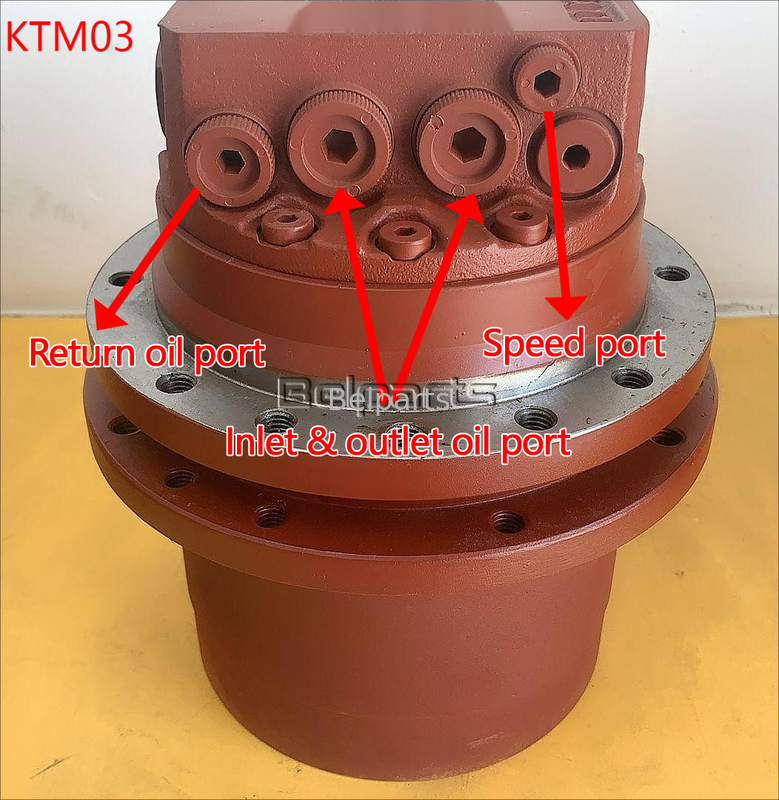 TM03 MAG18VP-220 PHV2B MB0161 Cụm Mô tơ Di chuyển Máy xúc CX27B CX22B EC20