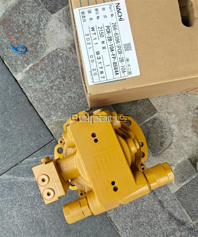 PCR-2B-10A-FP-8584A Nachi Swing Motor cho máy đào CAT 304 304CR Phần 266-6396 265-8752 Thiết bị động cơ quay thủy lực