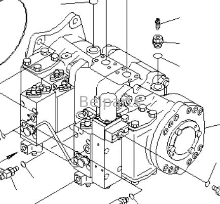 Máy bơm thủy lực chính cho KOMATSU PC1100-6 PC1100LC-6 PC1100SP-6 Bộ phận máy đào 708-2L-00532 708-2L-00531 708-2L-00522 708-2L-00521 708-2H-00322 708-2H-00321 Bơm pít
