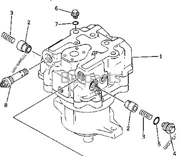 Động cơ lắc thủy lực cho PC1000-1 PC1000LC-1 PC1000SE-1 PC1000SP-1 Komatsu Excavator Phần 706-77-01131 706-77-01130 Thiết bị động cơ lăn