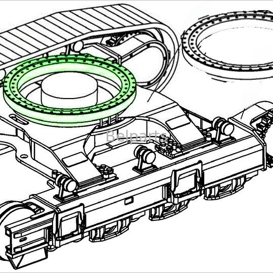U27-4 Xích vòng bi cho phụ tùng máy đào Kubota RH418-19110 Xích vòng bi vòng OEM