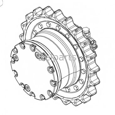 Bộ phận máy xúc mini truyền động cuối cùng John Deere 15 AT111860 AT111858 Bộ giảm tốc động cơ du lịch