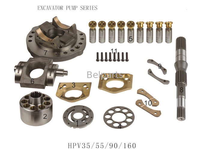 Phụ tùng máy xúc 705-56-24080 Phụ tùng sửa chữa động cơ thủy lực HPV35/55/90/160