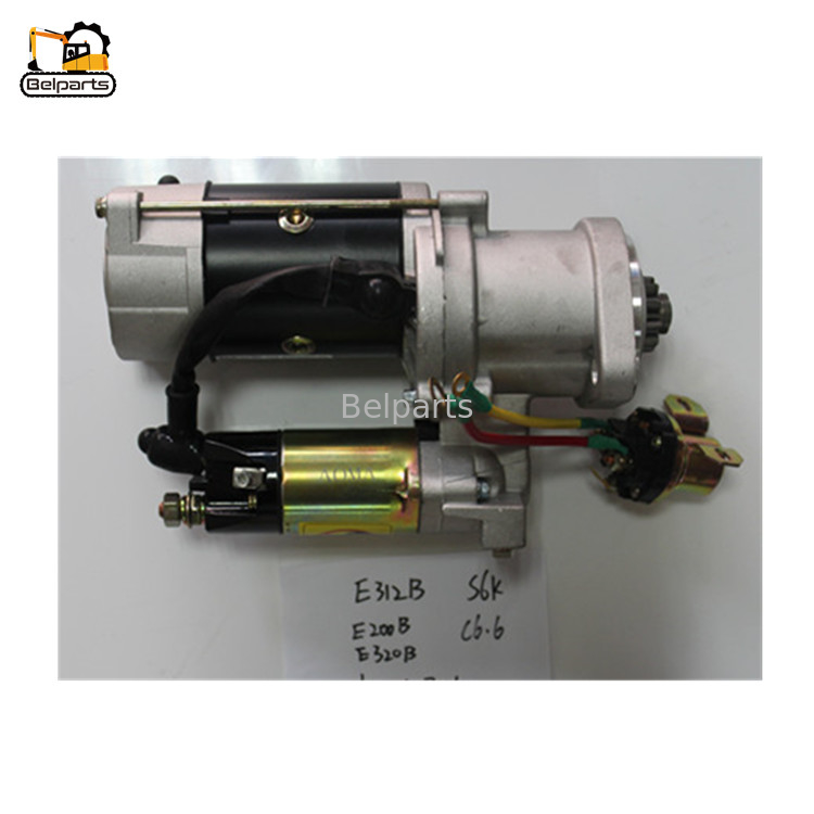 Động cơ khởi động máy xúc S6K S4K E312B E200B E320B Động cơ khởi động cho lĩnh vực máy móc