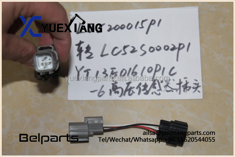 Phụ tùng máy xúc Belparts LS5200015P1 LC52S0002P1 Phích cắm cảm biến áp suất cao YT13E01610P1C-6