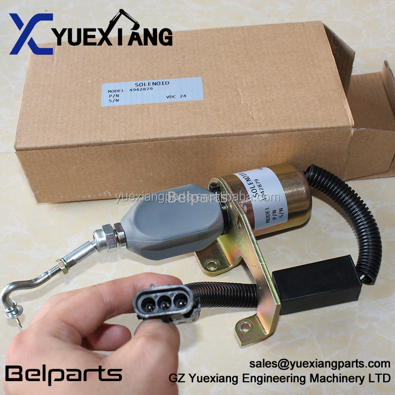 Phụ tùng máy xúc 4942879 Công tắc ngắt điện SD008A2 Solenoid dừng điện cho máy đào