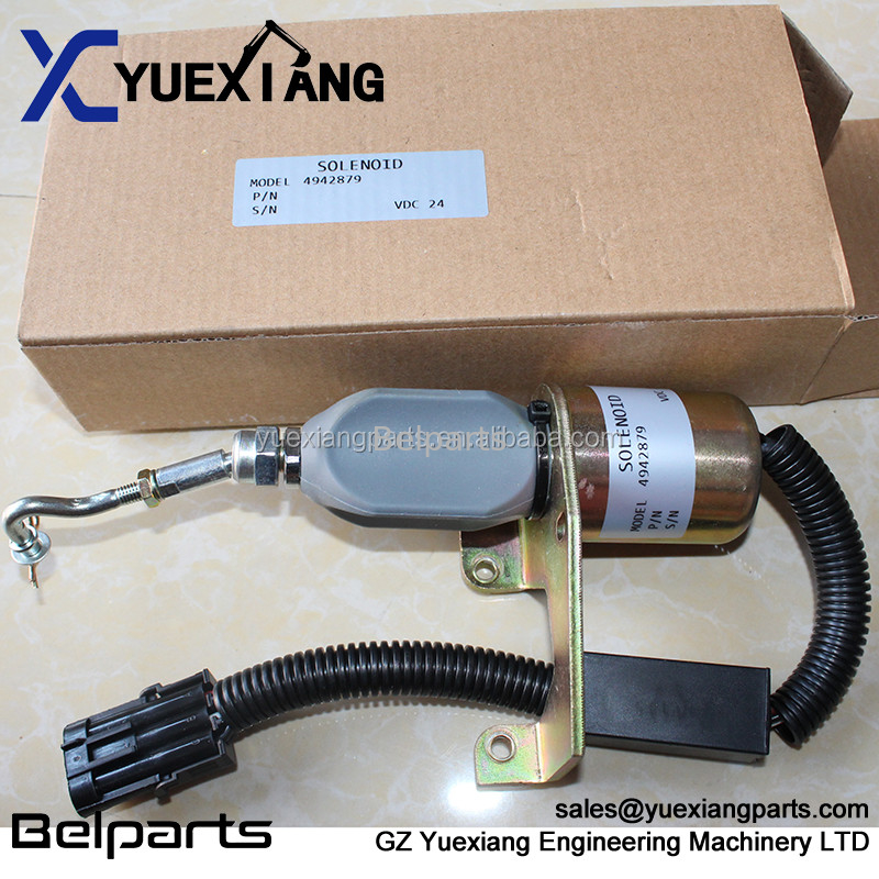 Phụ tùng máy xúc 4942879 Công tắc ngắt điện SD008A2 Solenoid dừng điện cho máy đào