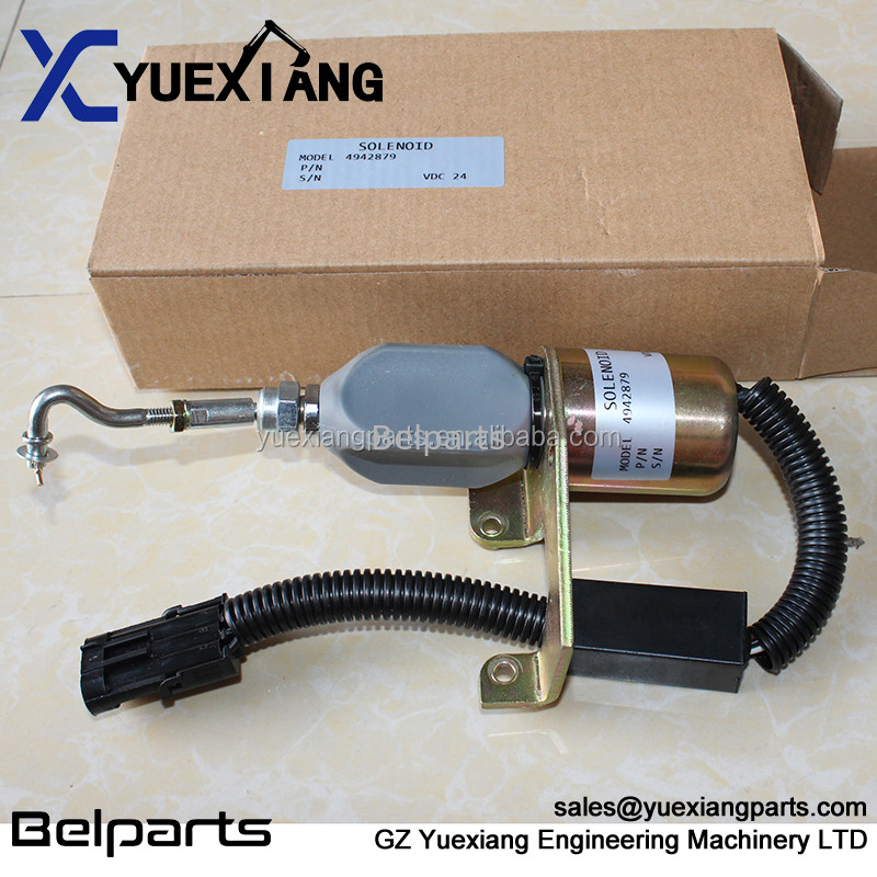 Phụ tùng máy xúc 4942879 Công tắc ngắt điện SD008A2 Solenoid dừng điện cho máy đào