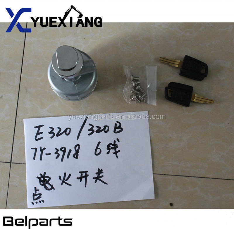 Máy xúc Belparts 307 308C 312 320 320C Bộ chuyển mạch điện 6 dòng Khởi động nhiệt Nhóm khởi động nhiệt E320B E320C 7Y-3918 Bộ khởi động đánh lửa