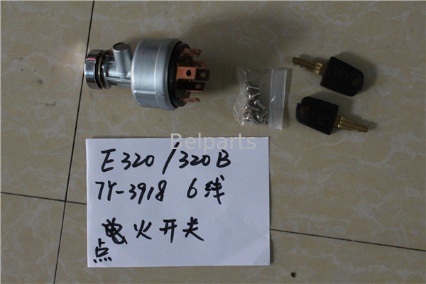 Máy xúc Belparts 307 308C 312 320 320C Bộ chuyển mạch điện 6 dòng Khởi động nhiệt Nhóm khởi động nhiệt E320B E320C 7Y-3918 Bộ khởi động đánh lửa