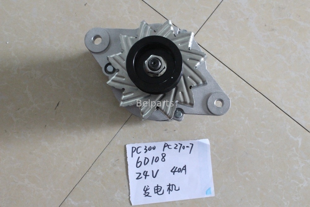 Bộ phận máy xúc Belparts PC300-6 PC270-7 PC300-5 PC300-7 Máy phát điện động cơ 6D108 600-821-6160 0-33000-6511