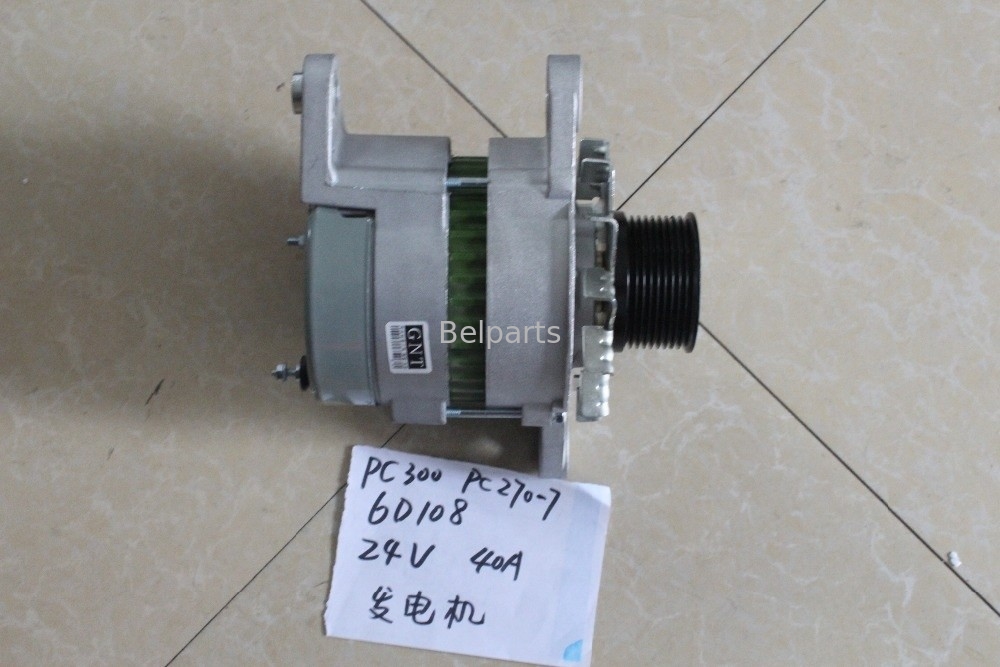 Bộ phận máy xúc Belparts PC300-6 PC270-7 PC300-5 PC300-7 Máy phát điện động cơ 6D108 600-821-6160 0-33000-6511